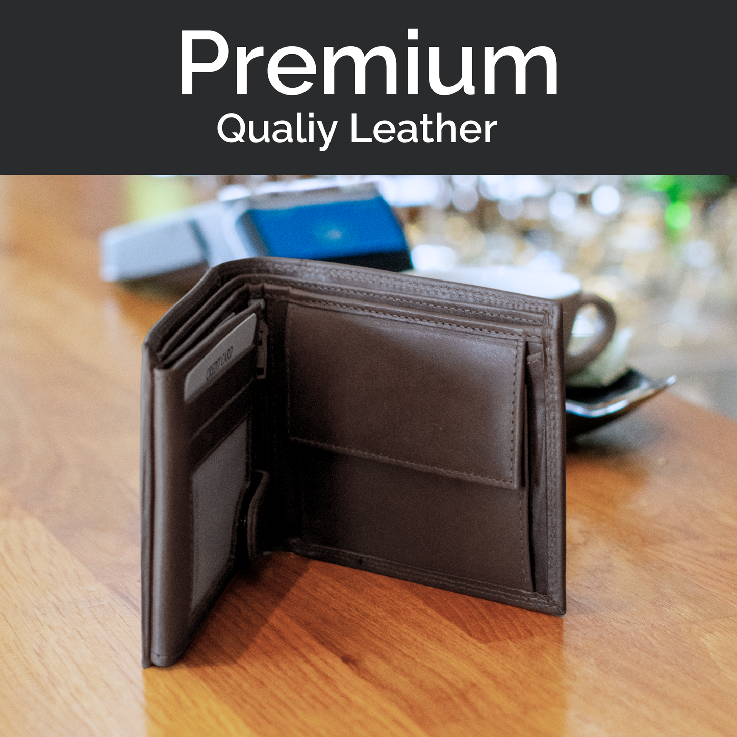 Cartera de Hombre de Cuero con Bloqueo RFID – Seguridad y Estilo – IULIUS