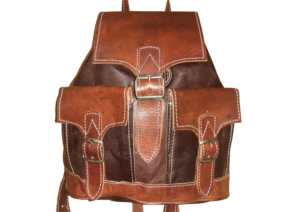 Mochila Fez doble Bolsillo pequeño combinada-4