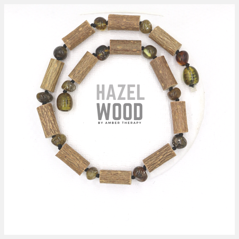 Adult Earth Amber & Hazelwood Anklet