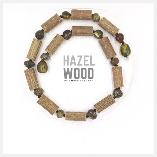 Adult Earth Amber & Hazelwood Anklet