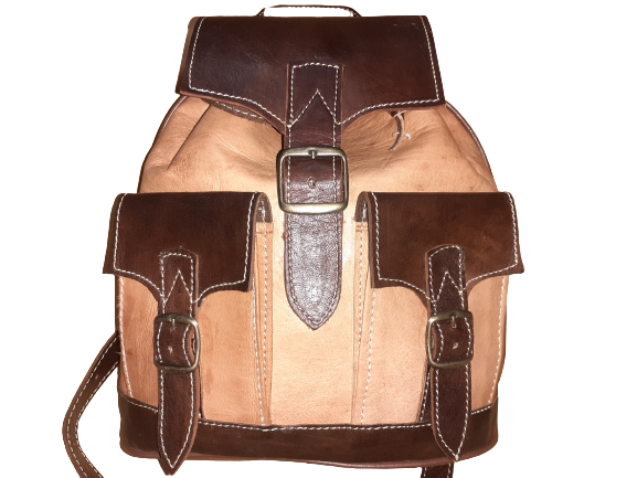 Mochila Fez doble Bolsillo pequeño combinada-9