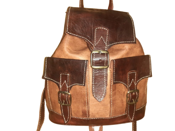 Mochila Fez doble Bolsillo pequeño combinada-1