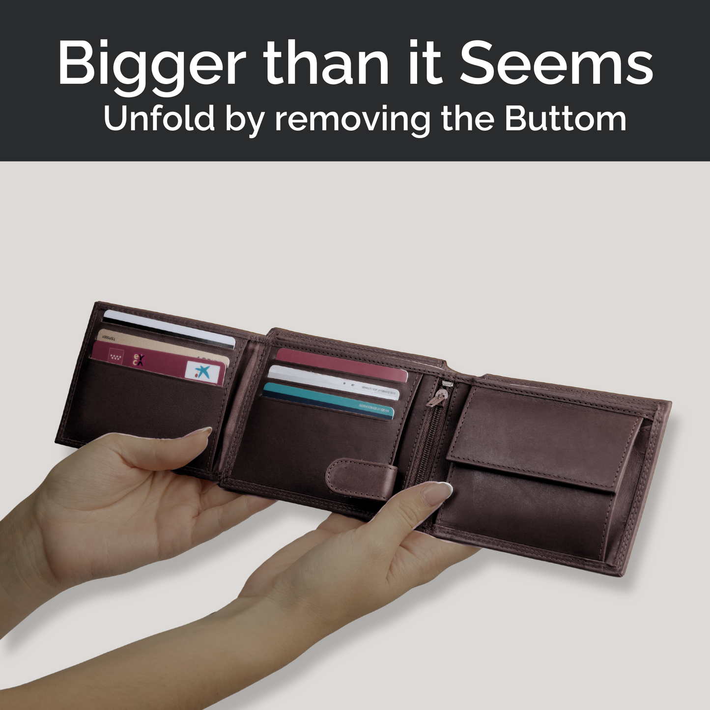 Cartera de Hombre de Cuero con Bloqueo RFID – Seguridad y Estilo – IULIUS