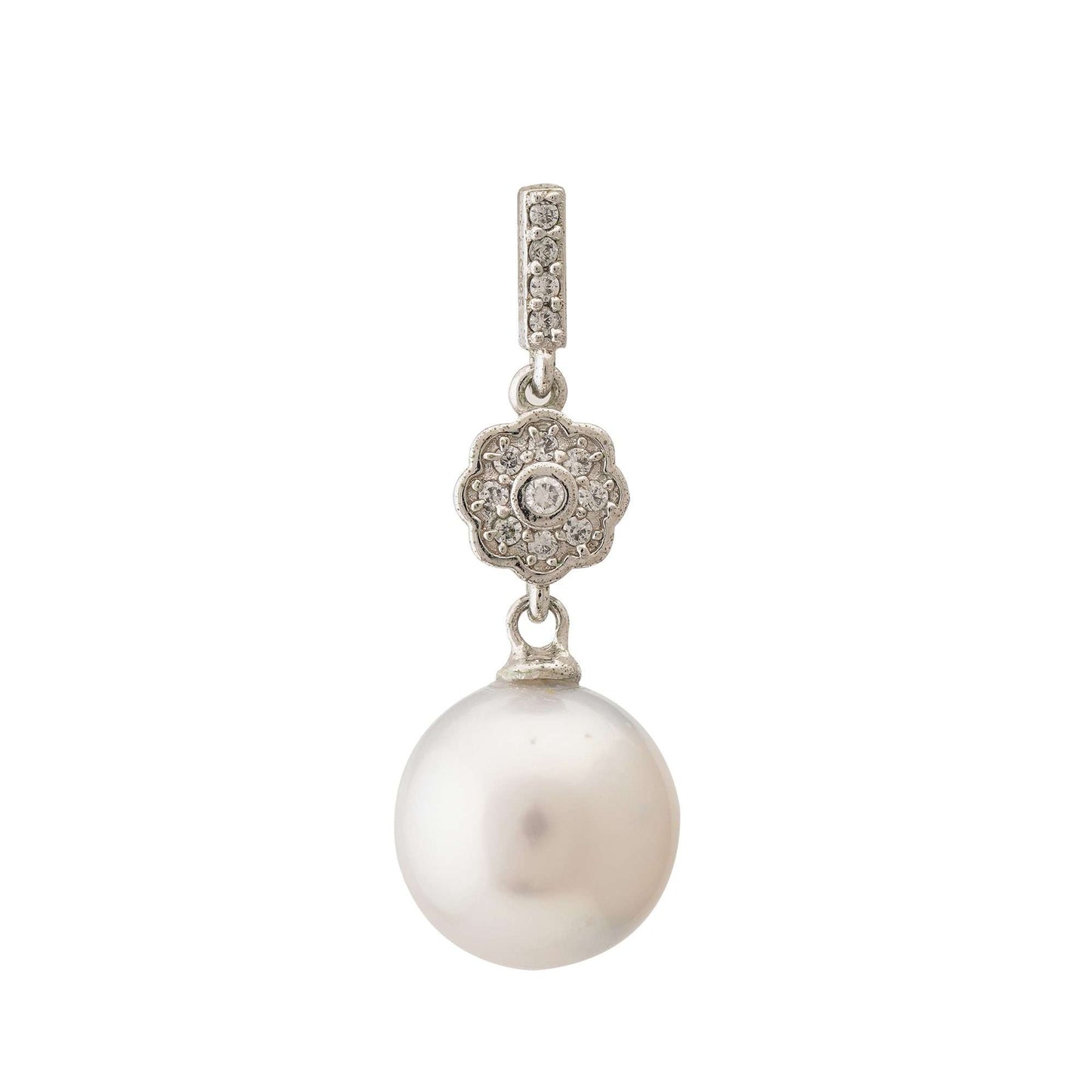 South Sea Pearls White Greyish Tone Torquay Earrings 12.5 - 12.8 MM AA+