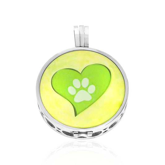 Heart & Paw Essential Oil Pendant FEP027CD