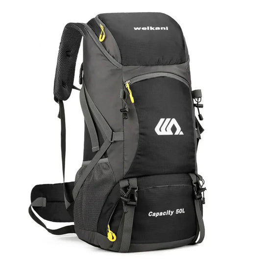 50L Waterproof Travel Backpack Rucksack Black-0