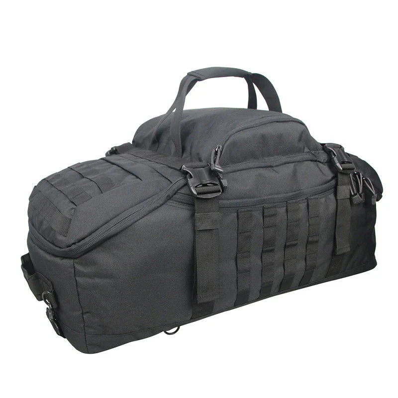Tactical Molle Sport Travel Duffel Bag Black