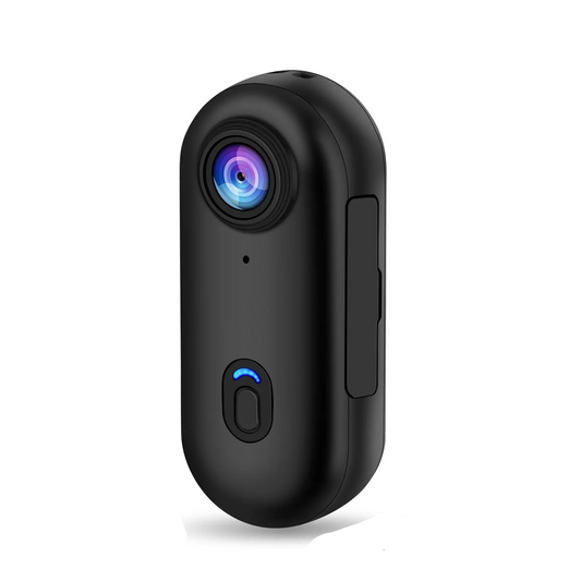 4K Mini Action Body Camera Thumb-Sized with 32GB TF Card Black-0