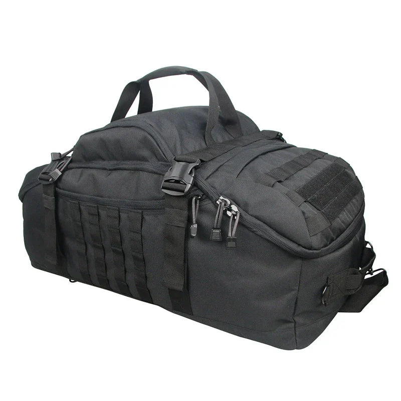 Tactical Molle Sport Travel Duffel Bag Black