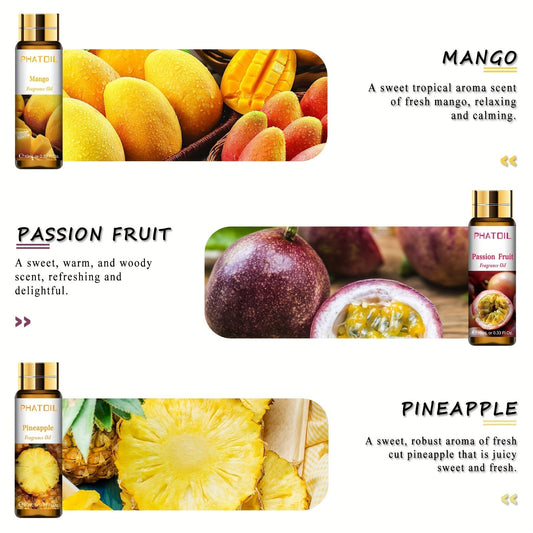 9pcs Fragrance Oil Set for Diffusers & Soap Making